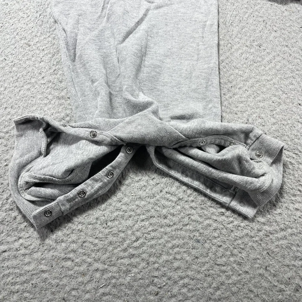 Ralph Lauren Coverall Infant Boys 6M Gray Knit Collared Logo Snap One-Piece